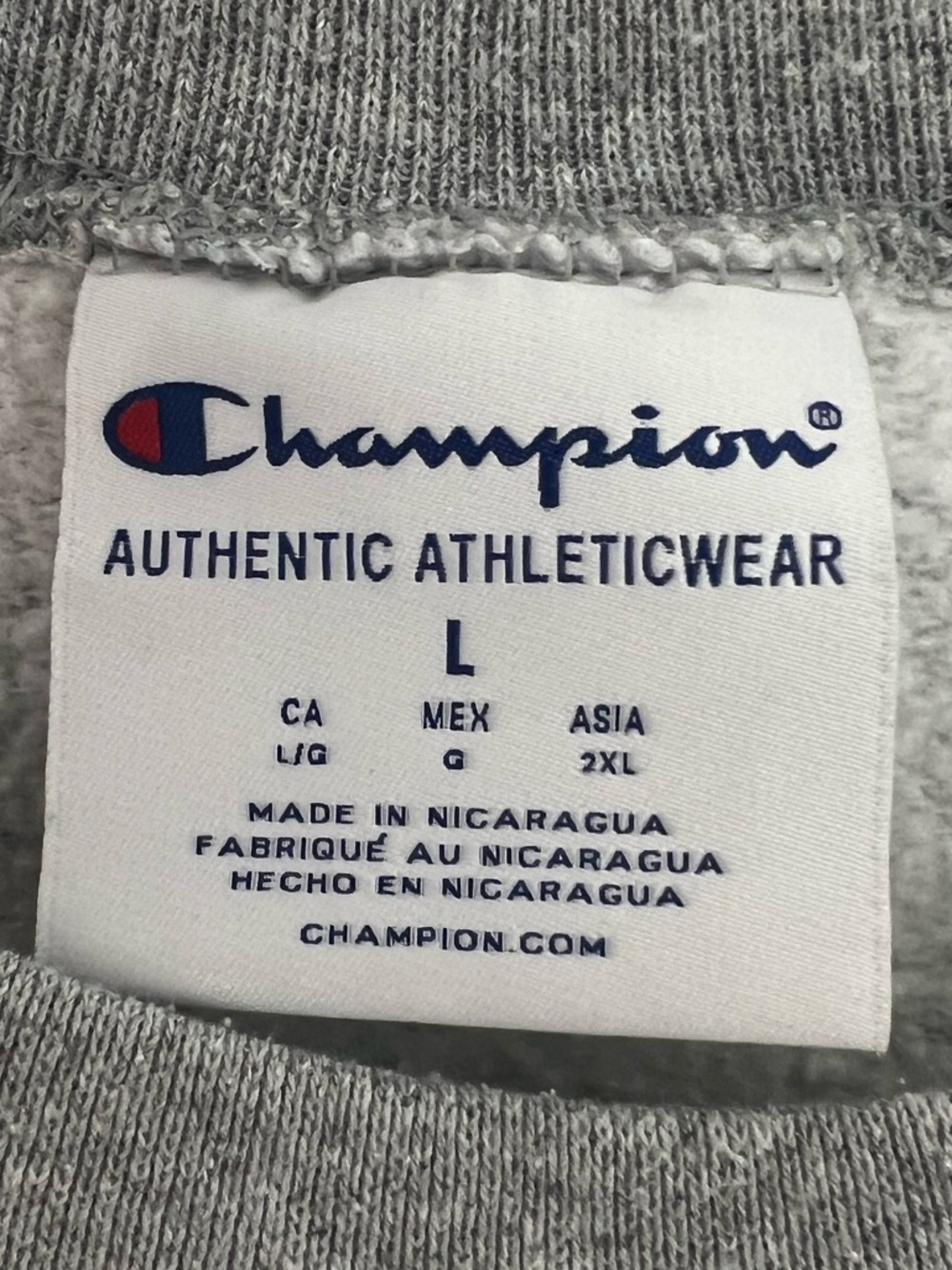 Champion Grey Wake Forest School of Law Crewneck Sweatshirt - Picture 6 of 11